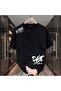 Heavyweight 100% Cotton Wide Round Neck Short Sleeve T-Shirt "Day One"
