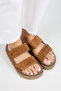 Vina Platform Leather Women's Slippers Tan - 2