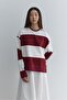 Thick Folded Premium Sweathirt Claret Red - 3