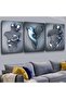 Zevahir 3 Piece Canvas 50 X 70 cm Art Sculpture Love Painting