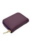 Soft Leather Zippered Accordion Card Holder