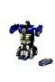 Transformers Robot Pull Drop Self Transforming Bugatti Car Blue