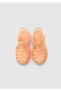 Orange Flat Sandals for Girls - 5