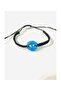 Syriac Evil Eye Bead Black Rope Bracelet - 2