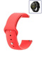 Watch Gt4 46mm Compatible Band Soft Textured Flexible Gel Silicone Red Strap