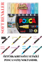 Posca 8'Li Soft Color Set 0.7 Nib (8 Soft Colors Most Prefered) Pc-1M (0.7mm) Poska Pc1M Pc - 1m