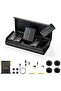 iRay DW40 4-Channel Wireless Lavalier Microphone - Quad Transmitter, 48KHz/24 Bit, 656ft Range