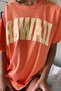 Mad Girls Orange Women's T-Shirt Mg966 - 2
