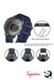 Watch Gt4 41mm Compatible Cord Dotted Patterned Navy Blue Silicone Strap - 3