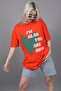 Mad Girls Orange Printed T-Shirt Mg1202 - 3