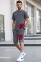 Men's Smoked Pocket Detailed Shorts Set 5901