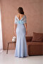 Women Pink Tulle and Stone Evening Dress Nbs9372 - 5