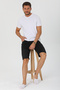 6 Pack Men's White Bamboo Elastane No Show Invisible Seamless Sneakers Socks 3103 - 6