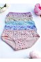 6 Pack Girls' Patterned Cotton Premium Quality Panties Underwear - 2