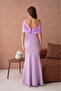 Women Pink Tulle and Stone Evening Dress Nbs9372 - 4