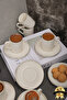 Dream Platinum Gilt - 6-Person Porcelain Cup Set, Brown and Off White - 4