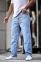 Blue Men's Washable Baggy Jean 7216 - 3