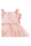 Girl's Flower Appliqued Evening Dress and Crown - 6