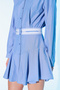Ss6028 Pleated Skirt Shirt Dress - 3