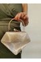 Soave Collection Women's Evening Dress Snake Gold Gold Chain Wedding Night Party Bag - 2