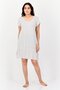 Women All Over Print Sleeveless Sleepwear Dress, Grey - 3