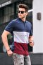 Men's Polo Neck Navy Blue T-Shirt 5819