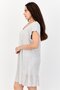 Women All Over Print Sleeveless Sleepwear Dress, Grey - 4