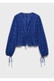 Blouse with English Embroidery with Ties - 3