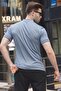 Navy Blue Judge Collar Men's Polo T-Shirt 6107 - 2