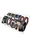 Acrylic 12-Compartment Belt Organizer for Closet Storage of Belts, Ties, Jewelry, and Accessories