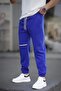 Cobalt Blue Pocket Detailed Men's Basic Sweatpants 6523 - 2
