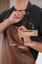 Faux Leather Waterproof Dishwasher Apron Cook Apron Butcher Apron Housekeeper Apron - 5