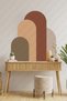 Four Color Bohemian Oval Wall Sticker - Decorative Wall Door Cabinet Sticker - 3