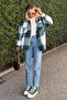 Mad Girls Green Plaid Jacket Mg042 - 5