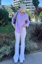Mad Girls Lilac Oversize Shirt Mg1369 - 7