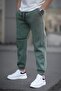 Khaki Pocket Detailed Men's Basic Sweatpants 6523 - 2