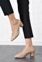 Vesna Front Trim Heeled Shoes Nut Leather - 2
