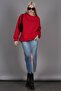 Ice Blue Midi Length Slit Women's Denim Skirt - Mg1558 - 4