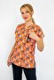 Unisex Orange Rabbit Patterned Doctor Nurse Surgical Scrubs Top Jersey