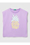Girl's Printed Tshirt 6-14 Years Lilac - 2