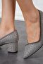 Adera V - Stoned Platinum Honeycomb Women's Heeled Shoes - 4