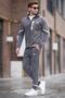 Hooded Anthracite Men's Tracksuit 6813