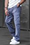 Smoked Men's Cargo Pocket Baggy Pants 6811 - 3