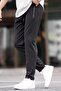 Black Zip Detail Men's Trousers 6520 - 2