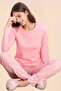 Licensed Soft Texture Long Sleeve Striped Women's Pajamas Set