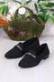 8560 Knitwear Piping Stone Detailed Stylish Comfortable Women's Ballerinas - 4