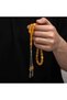 Silver Tassel Clamping Amber Prayer Beads - 2