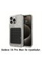 iPhone 16 Pro Max Glitter Hard Non-Yellowing Clear Case with Phone Holder Vacuum Silicone and Cover