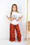 🌸   Girl''Love # Life'' Printed T-Shirt & Striped Patterned Loose Pants Set 🌸 - 5
