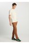 Normal Waist Slim Fit Claret Red Men's Chino Trousers Wm01003A96 Chino Pants - 3